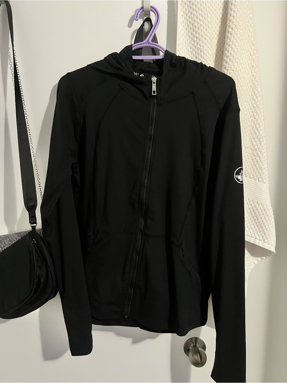 Black Zip-Up Hooded Jacket - Canada Weather Gear